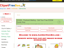 Tablet Screenshot of clipartfreebee.com